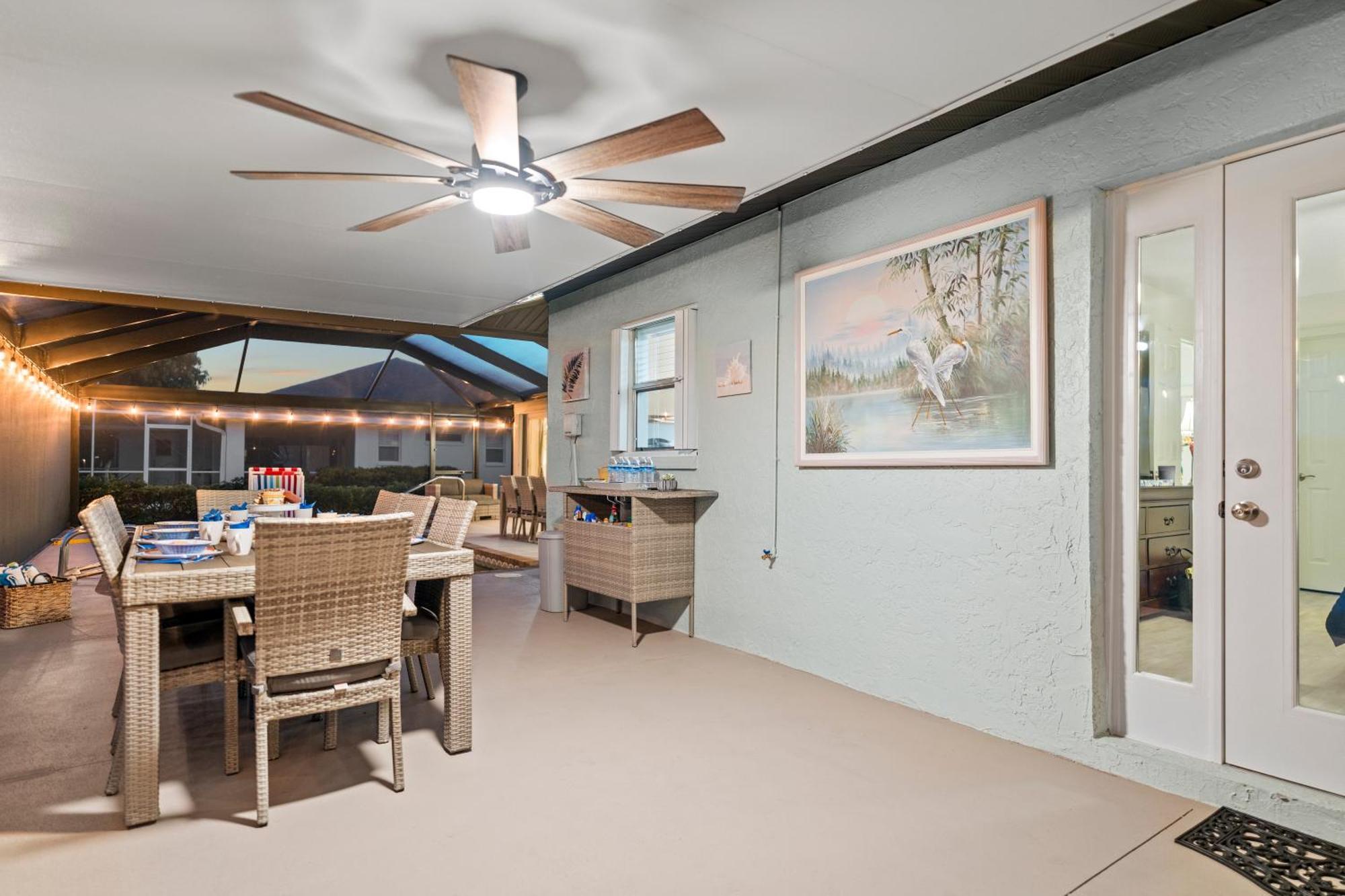 Serenity Waterfront Villa With King Suite, Private Pool, Great Lanai Enclosure And Long Water Views Cape Coral Eksteriør bilde