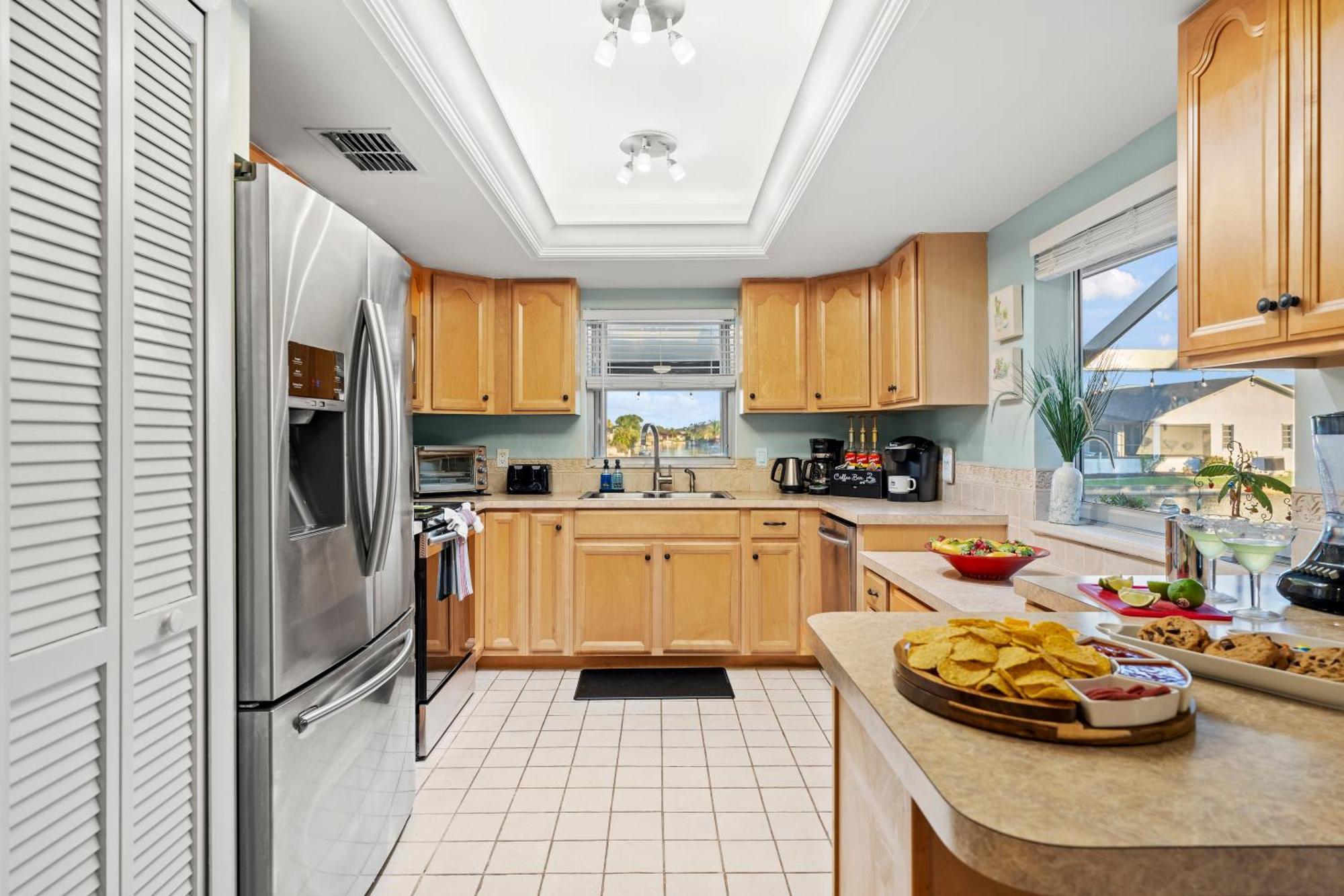 Serenity Waterfront Villa With King Suite, Private Pool, Great Lanai Enclosure And Long Water Views Cape Coral Eksteriør bilde