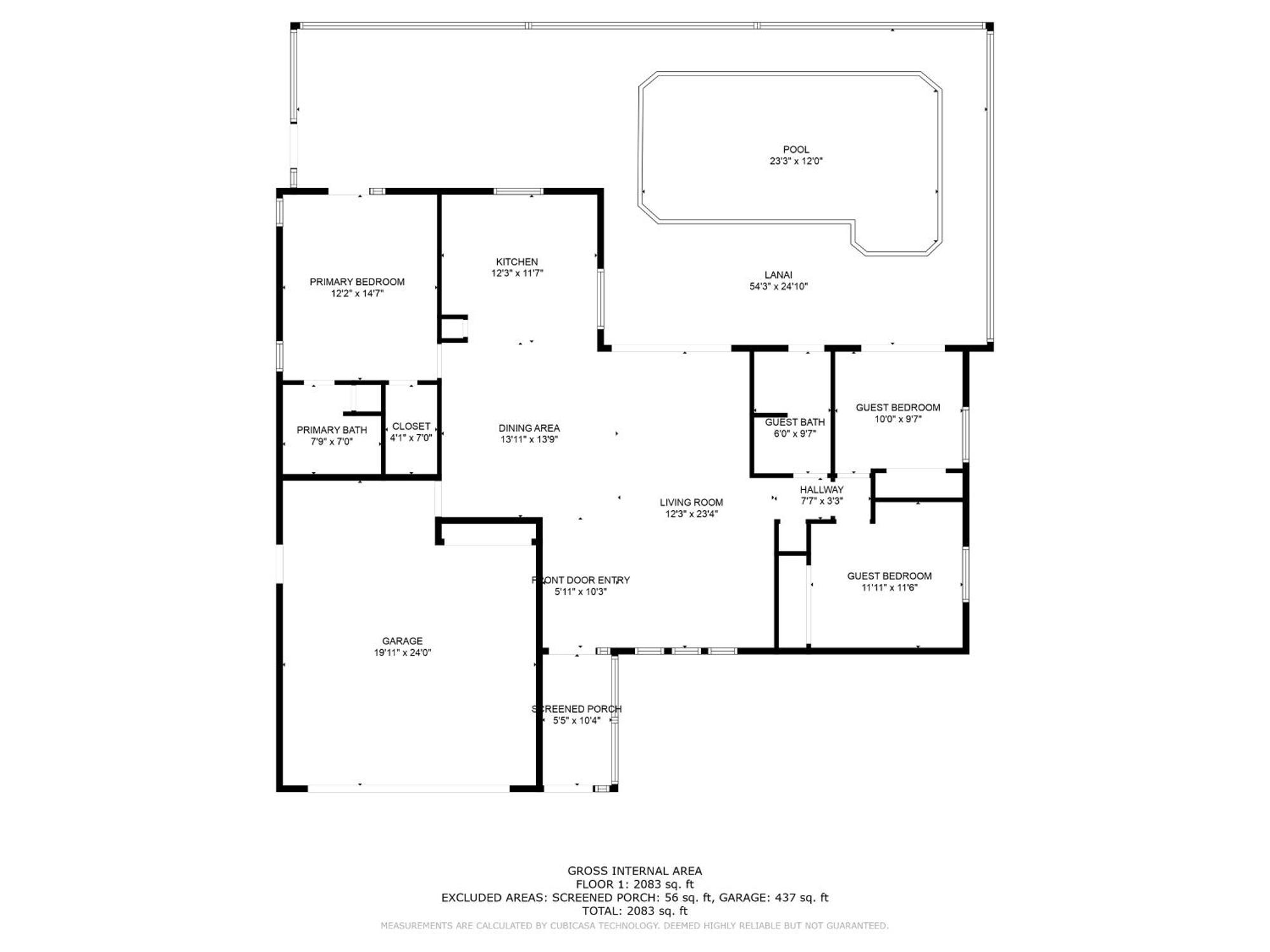 Serenity Waterfront Villa With King Suite, Private Pool, Great Lanai Enclosure And Long Water Views Cape Coral Eksteriør bilde